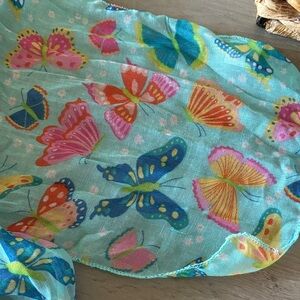 Colorful Butterfly Print Scarf